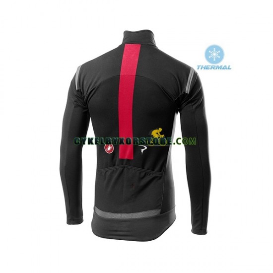 Herr Cykeltröjor Långärmad och Bib Cykeltights Vinter Thermal Fleece 2020 TEAM INEOS N002