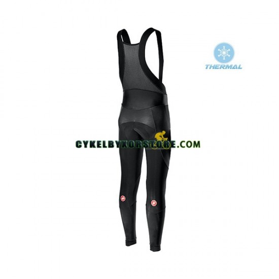 Herr Cykeltröjor Långärmad och Bib Cykeltights Vinter Thermal Fleece 2020 TEAM INEOS N002