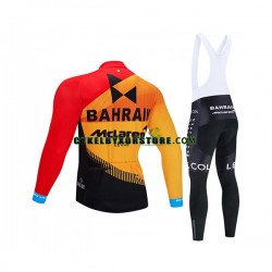 Herr Cykeltröjor Långärmad och Bib Cykeltights 2020 Team Bahrain McLaren N001
