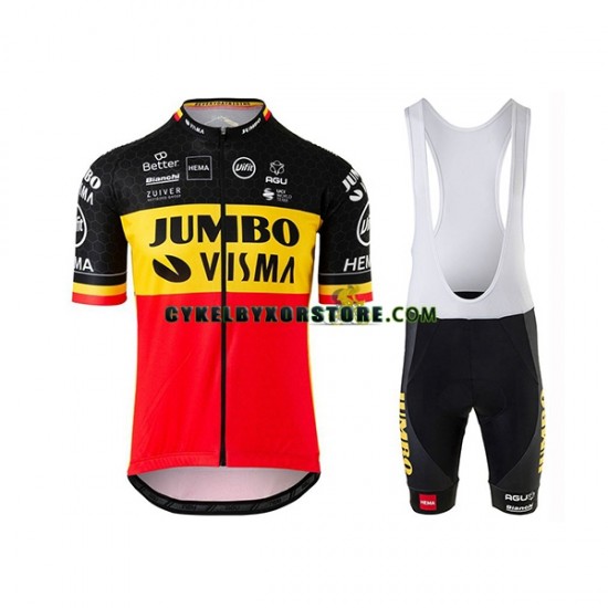 Herr Cykeltröjor och Bib Cykelshorts 2020 Team Jumbo-Visma N002