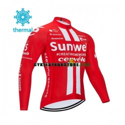Herr Cykeltröjor Vinter Thermal Fleece 2020 Team Sunweb N001