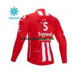 Herr Cykeltröjor Vinter Thermal Fleece 2020 Team Sunweb N001