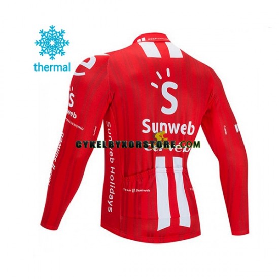 Herr Cykeltröjor Vinter Thermal Fleece 2020 Team Sunweb N001
