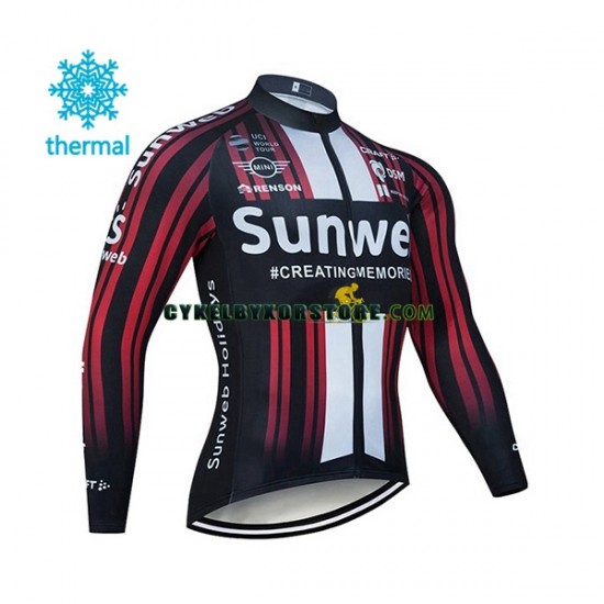 Herr Cykeltröjor Vinter Thermal Fleece 2020 Team Sunweb N003