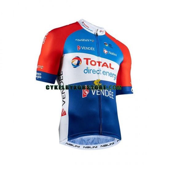 Herr Cykeltröjor och Bib Cykelshorts 2020 Total Direct Energie N001