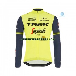 Herr Cykeltröjor Långärmad och Bib Cykeltights Vinter Thermal Fleece 2020 Trek Segafredo N002