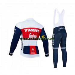 Herr Cykeltröjor Långärmad och Bib Cykeltights 2020 Trek-Segafredo N001