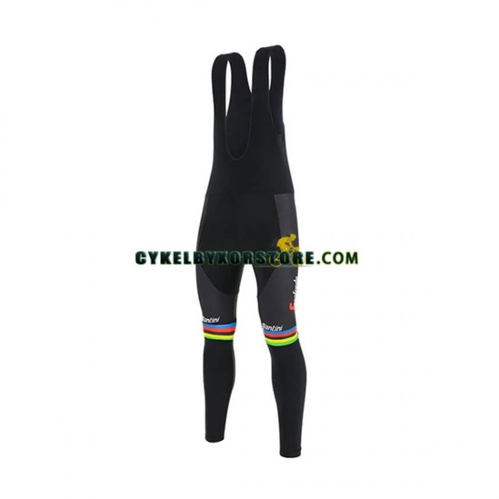 Herr Långa cykelbyxor med hängslen 2020 Trek-Segafredo UCI World Champion N001