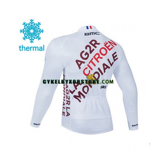 Herr Cykeltröjor Vinter Thermal Fleece 2021 AG2R Citroen Team N001