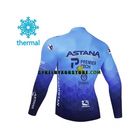 Herr Cykeltröjor Vinter Thermal Fleece 2021 Astana-Premier Tech N001