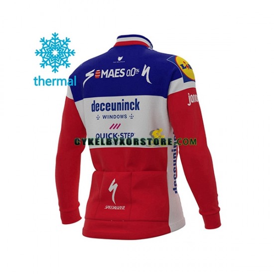 Herr Cykeltröjor Vinter Thermal Fleece 2021 Deceuninck-Quick-Step N002