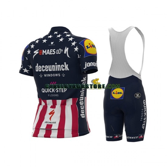 Herr Cykeltröjor och Bib Cykelshorts 2021 Deceuninck-Quick-Step N005
