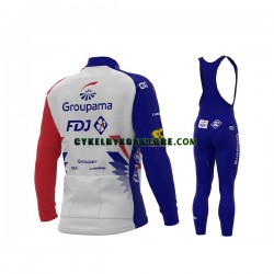 Herr Cykeltröjor Långärmad och Bib Cykeltights 2021 Groupama-FDJ N001