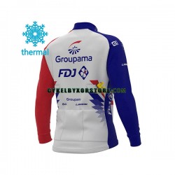 Herr Cykeltröjor Vinter Thermal Fleece 2021 Groupama-FDJ N001