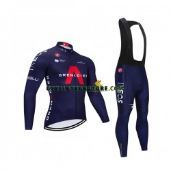 Herr Cykeltröjor Långärmad och Bib Cykeltights 2021 Ineos Grenadiers N003