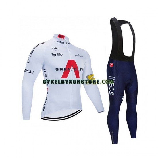 Herr Cykeltröjor Långärmad och Bib Cykeltights 2021 Ineos Grenadiers N004