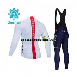 Herr Cykeltröjor Långärmad och Bib Cykeltights Vinter Thermal Fleece 2021 Ineos Grenadiers N004