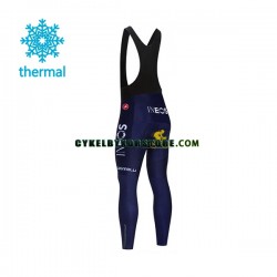 Herr Långa cykelbyxor med hängslen Vinter Thermal Fleece 2021 Ineos Grenadiers N004