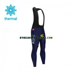 Herr Långa cykelbyxor med hängslen Vinter Thermal Fleece 2021 Ineos Grenadiers N004