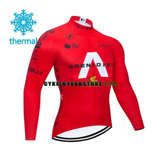Herr Cykeltröjor Vinter Thermal Fleece 2021 Ineos Grenadiers N005