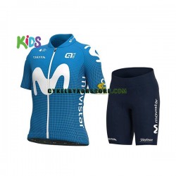 Barn Cykeltröjor och Cykelshorts 2021 Movistar Team N001