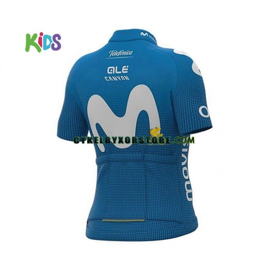 Barn Cykeltröjor och Cykelshorts 2021 Movistar Team N001