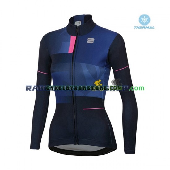 Dam Cykeltröjor Vinter Thermal Fleece 2021 Sportful Leaf N001