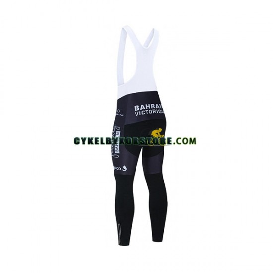Herr Långa cykelbyxor med hängslen 2021 Team Bahrain Victorious N001