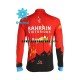 Herr Cykeltröjor Vinter Thermal Fleece 2021 Team Bahrain Victorious N001