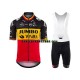 Herr Cykeltröjor och Bib Cykelshorts 2021 Team Jumbo-Visma N001