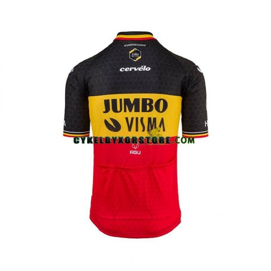 Herr Cykeltröjor och Bib Cykelshorts 2021 Team Jumbo-Visma N001