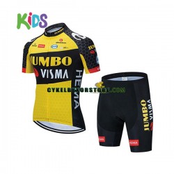 Barn Cykeltröjor och Cykelshorts 2021 Team Jumbo-Visma N001