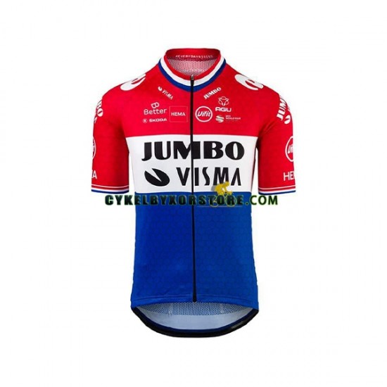 Herr Cykeltröjor och Bib Cykelshorts 2021 Team Jumbo-Visma N004
