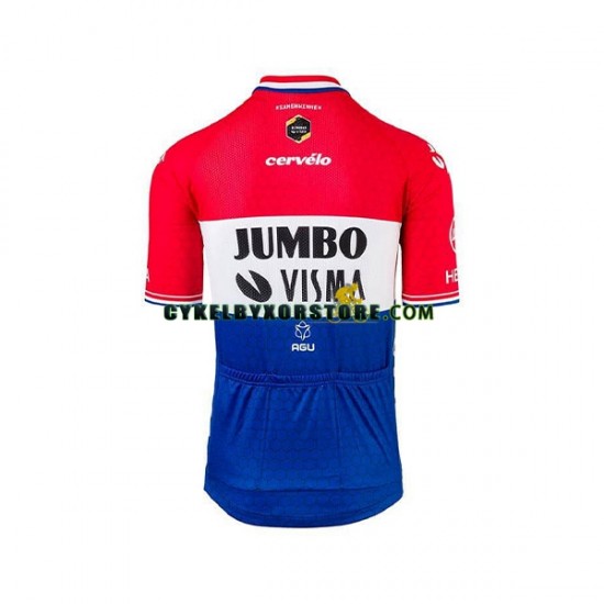 Herr Cykeltröjor och Bib Cykelshorts 2021 Team Jumbo-Visma N004