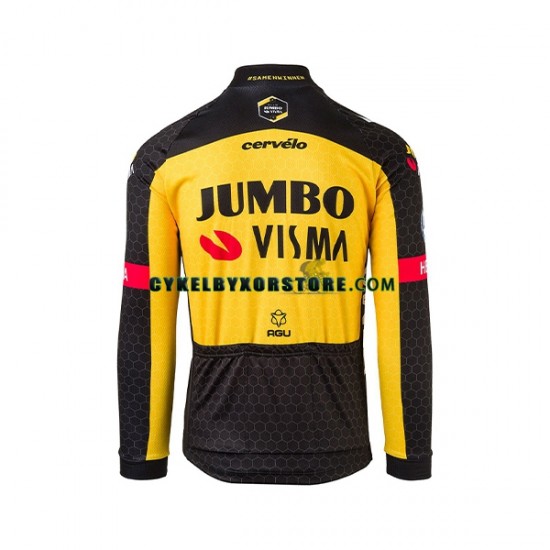 Herr Cykeltröjor Långärmad 2021 Team Jumbo-Visma N005