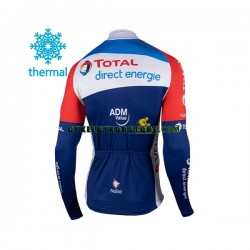 Herr Cykeltröjor Vinter Thermal Fleece 2021 Team TotalEnergies N001