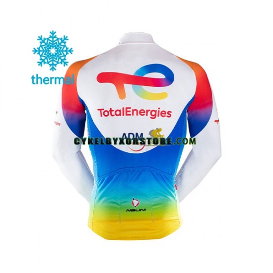 Herr Cykeltröjor Vinter Thermal Fleece 2021 Team TotalEnergies N003