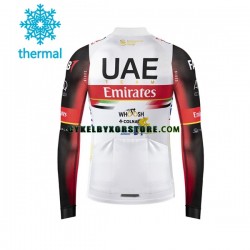 Herr Cykeltröjor Vinter Thermal Fleece 2021 UAE Team Emirates N002