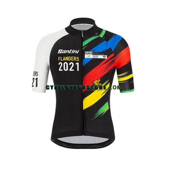 Herr Cykeltröjor Kortärmad 2021 UCI World Champion N002