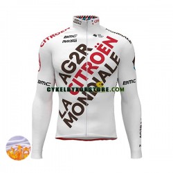 Herr Cykeltröjor Vinter Thermal Fleece 2022 AG2R Citroen Team N001
