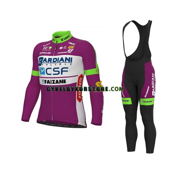 Herr Cykeltröjor Långärmad och Bib Cykeltights 2022 Bardiani-CSF N001