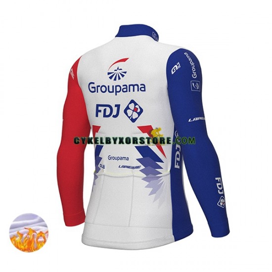 Herr Cykeltröjor Vinter Thermal Fleece 2022 Groupama-FDJ N001