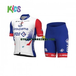 Barn Cykeltröjor och Cykelshorts 2022 Groupama-FDJ N001