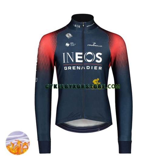 Herr Cykeltröjor Vinter Thermal Fleece 2022 Ineos Grenadiers N001