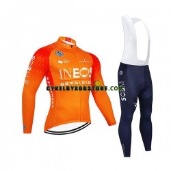 Herr Cykeltröjor Långärmad och Bib Cykeltights 2022 Ineos Grenadiers N002