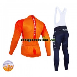 Herr Cykeltröjor Långärmad och Bib Cykeltights Vinter Thermal Fleece 2022 Ineos Grenadiers N002