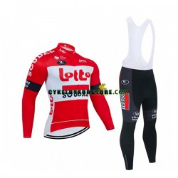 Herr Cykeltröjor Långärmad och Bib Cykeltights 2022 Lotto Soudal N001