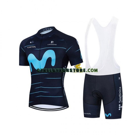 Herr Cykeltröjor och Bib Cykelshorts 2022 Movistar Team N001