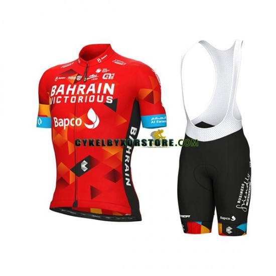 Herr Cykeltröjor och Bib Cykelshorts 2022 Team Bahrain Victorious N001