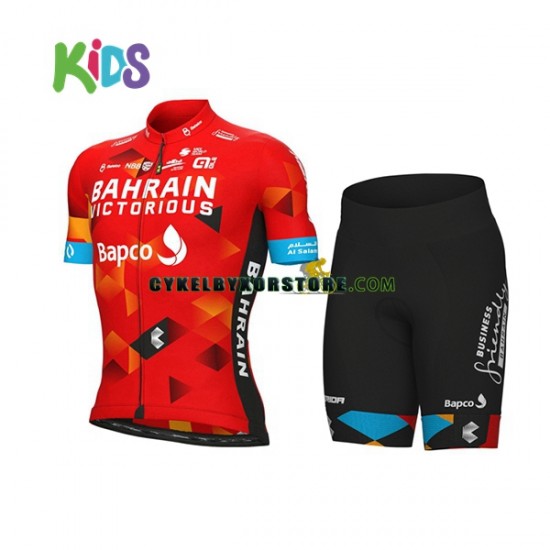 Barn Cykeltröjor och Cykelshorts 2022 Team Bahrain Victorious N001